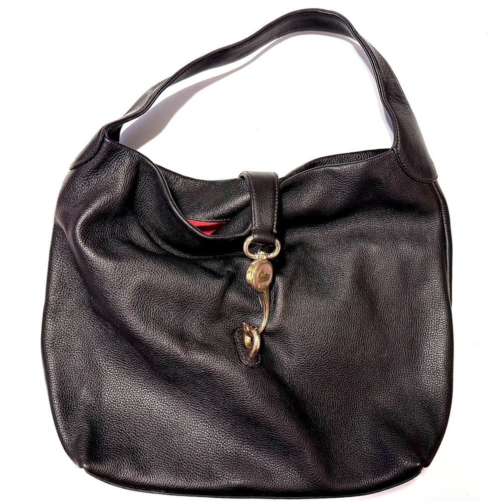 Dooney & Bourke Black Leather Hobo Bag